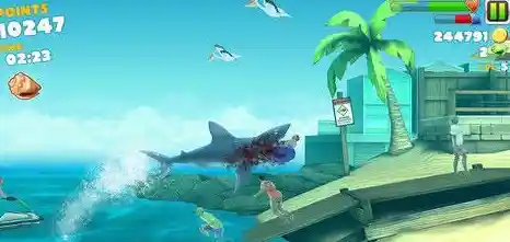 谁说进化之路只能孤单？快来《饥饿鲨进化中文版》开启你的鲨鱼征服之旅！